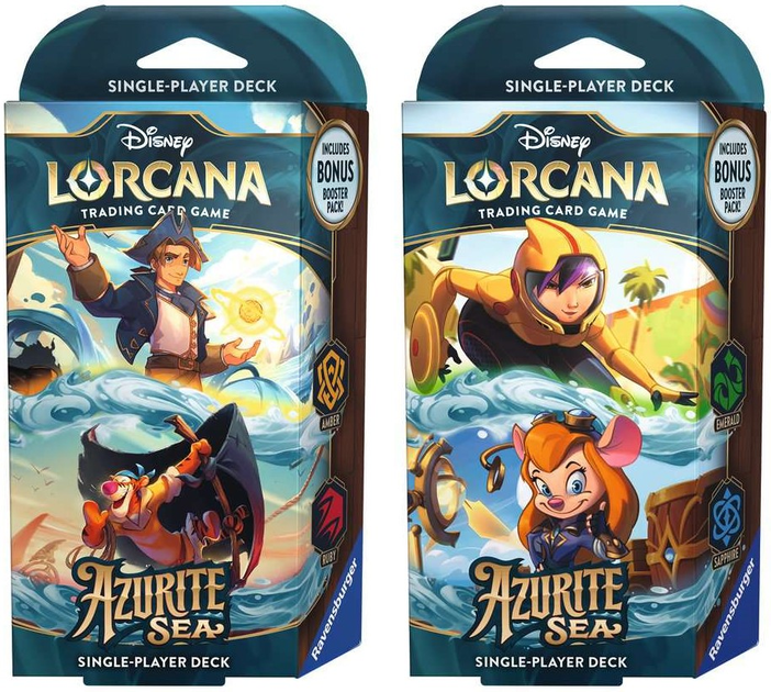 Zestaw kart Ravensburger Disney Lorcana Starter Set Azurite Sea Set 6 8 szt. (4050368984593) - obraz 2