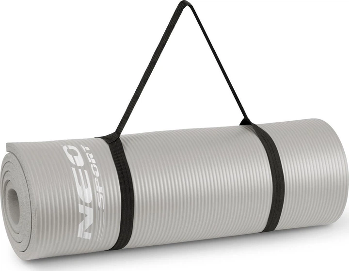 Килимок для тренувань Neo Sport 183 x 60 см 192200 сірий (5903890606145) - зображення 6