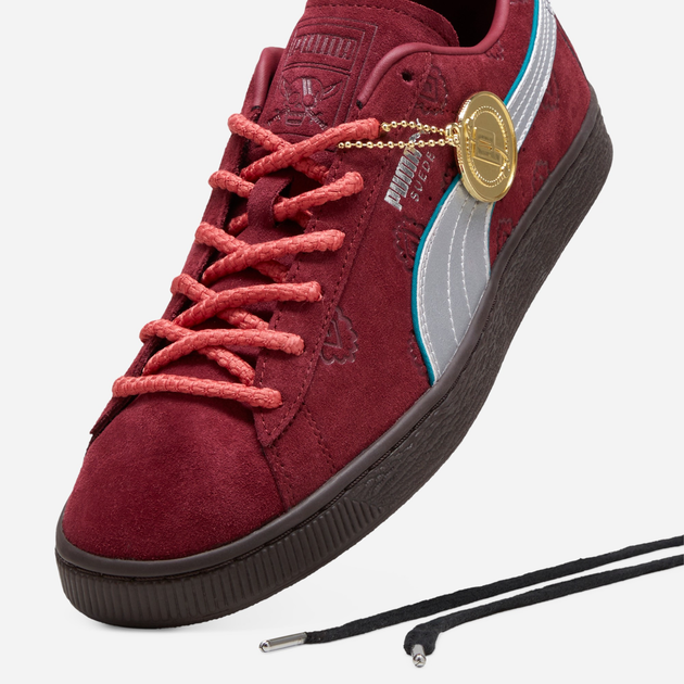 Чоловічі кеди низькі Puma Suede 2 ONE PIECE 396521-01 43 (9UK) Бордові (4099686257460) - зображення 5