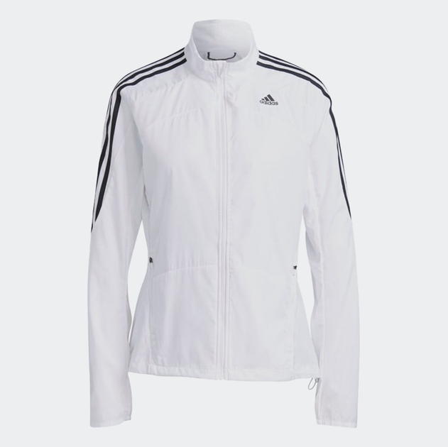 Kurtka wiatrówka damska do biegania adidas Marathon Jkt W GK6061 L Biała (4064044053770) - obraz 7