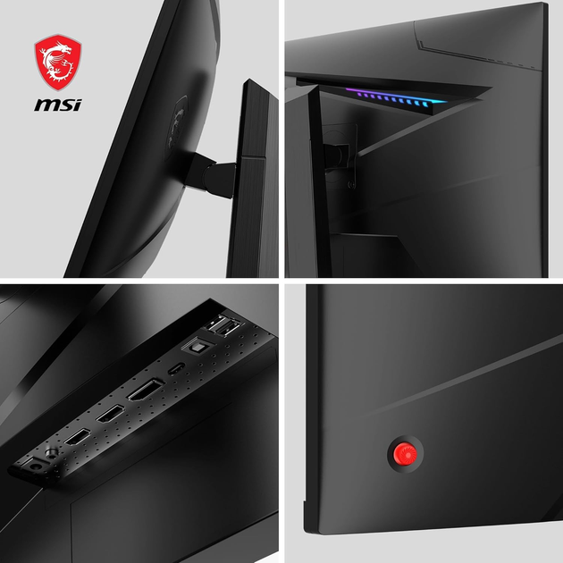 Монитор 27" MSI MAG 274QRF-QD E2 -- Quantum Dot / Rapid IPS QHD (2K) / 180Hz / 1ms GtG / 8-Bit + FRC / DisplayHDR 400 / Type-C 65W PD / G-Sync Compatible / Adaptive Sync / HAS / Pivot / KVM / Console Mode 2K 120Hz - изображение 7