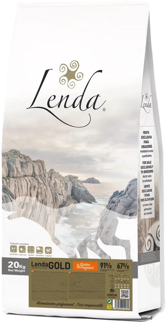 Сухой корм Lenda Gold Starter & Pregnant для щенков всех пород и беременных собак 20 кг (LND91020) - изображение 1