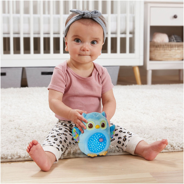 М'яка іграшка VTech Baby Сова для сну Синій (3417765669231) - зображення 4