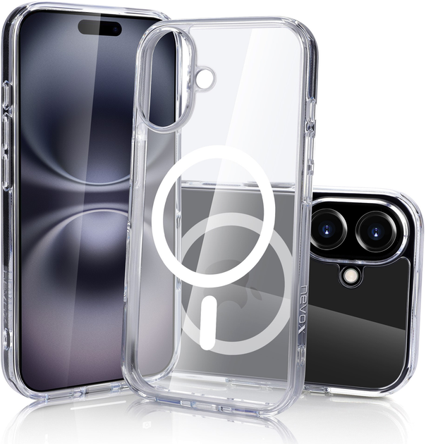 Etui Nevox StyleShell SHOCKFlex MagSafe do Apple iPhone 16 Plus Transparent (4250686413878) - obraz 4