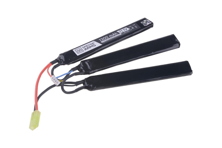 Акумулятор LiPo 11,1 V 1300 mAh 15/30C — 3 модульний [Specna Arms] (для страйкболу) - зображення 1