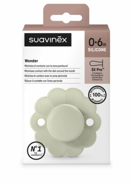 Smoczek fizjologiczny Suavinex SX Pro Wonder 0-6 miesięcy Zielony (8426420084116) - obraz 3