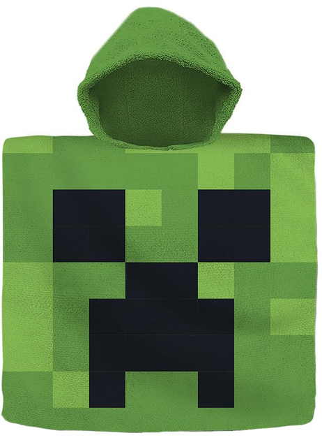 Poncho kąpielowe ręcznik Kids Euroswan Minecraft 120 x 60 cm (8435507873697) - obraz 1