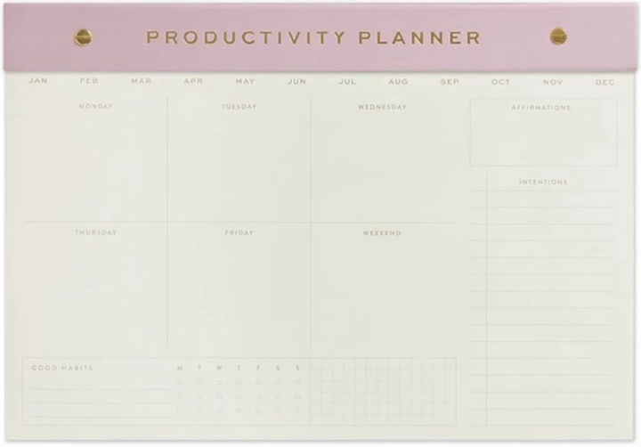 Notatnik Designworks Ink Lilac Productivity Planner 36 x 25 cm 60 arkuszy (0840214812057) - obraz 1