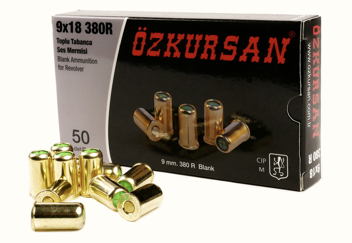 Патрон холостой Ozkursan 9х18 380R (револьверный) 50 шт - изображение 2