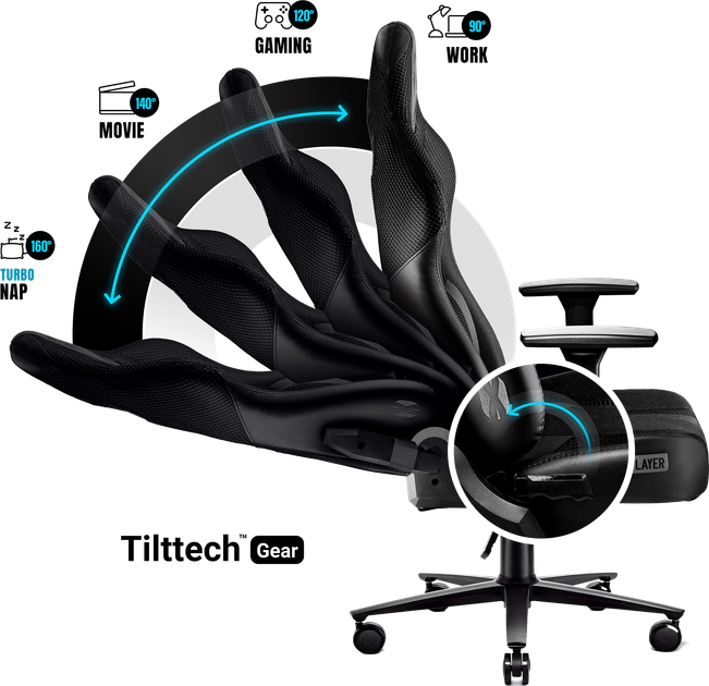 Ігрове крісло Diablo X-Player 2.0 King Size Black (5902560337778) - зображення 4