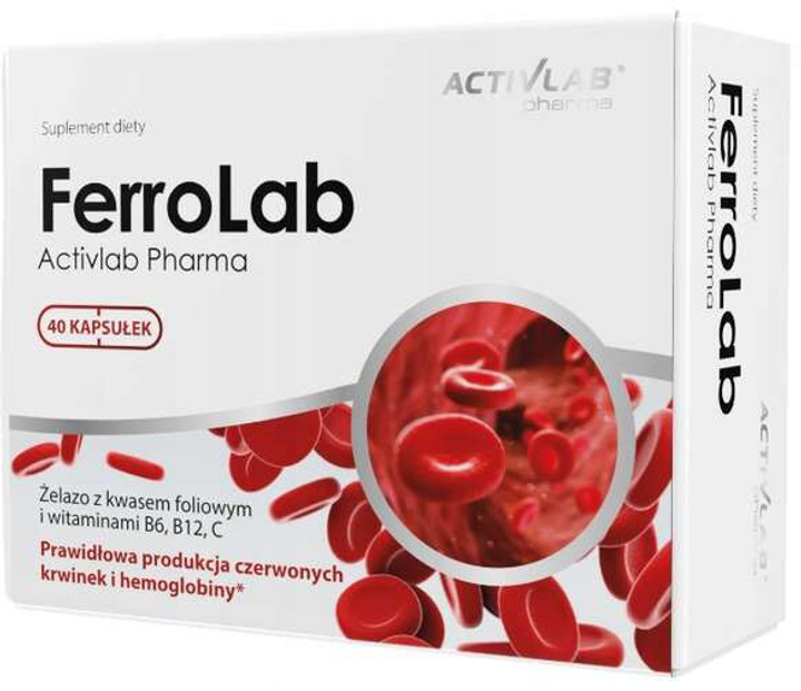 Мінерали Unipro Activlab Pharma FerroLab 40 капсул (5903260906370) - зображення 1