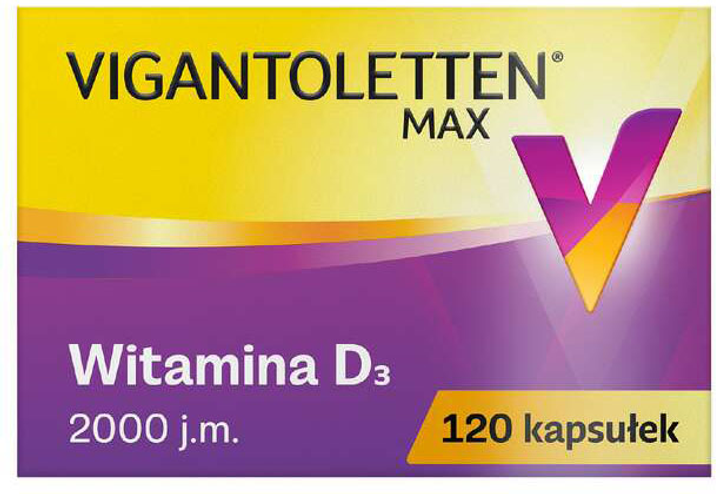 Witaminy Procter & Gamble Vigantoletten Max 2000 120 kapsułek (5907589874570) - obraz 1