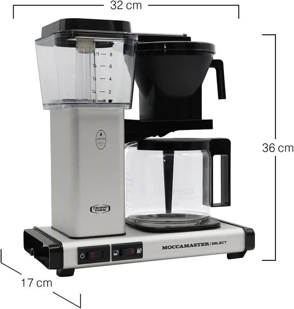 Кофеварка капельная Moccamaster KBG Select Matt Silver - изображение 5
