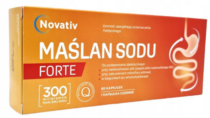 Пребіотик Medicinae Novativ Maslan Sodu Forte 60 капсул (5908288963220) - зображення 1