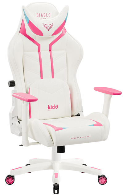 Fotel gamingowy Diablo X-Ray 2.0 Kido White/Pink (5902560339093) - obraz 2