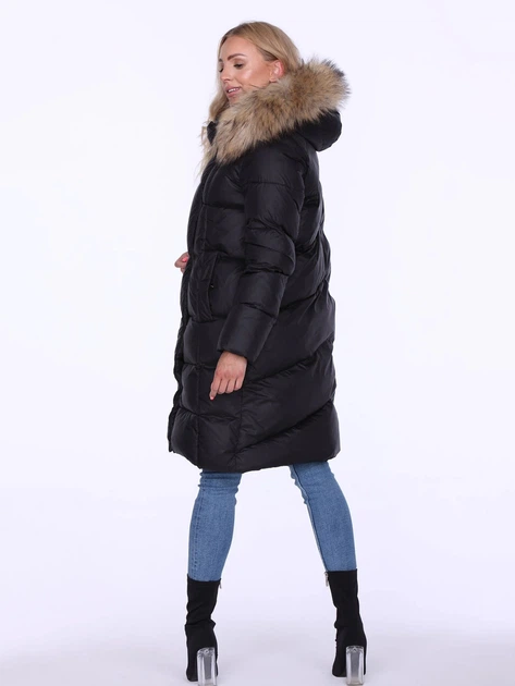 Куртка зимова жіноча PERSO BLH220011FXF M Чорна (5905080201390) - зображення 4