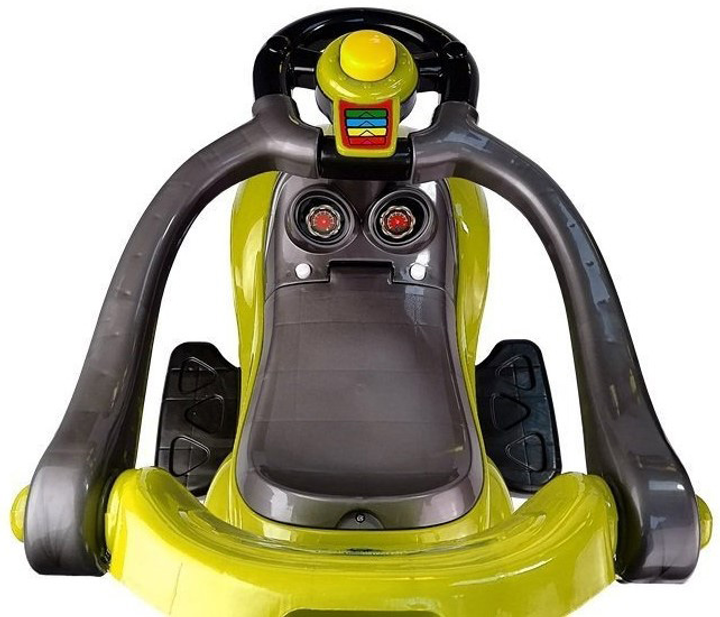 Jeździk LEAN Toys Mega Car Żółty (5908275994787) - obraz 4