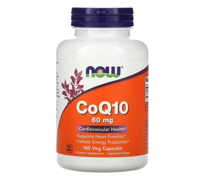 Коэнзим Q10 Now Foods (CoQ10) 60 мг 180 капсул - Фото 1 Коэнзим Q10 Now Foods (CoQ10) 60 мг 180 капсул - изображение 1