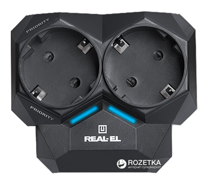 Автоматический регулятор нагрузки сети Real-El AR-01 Black - изображение 1