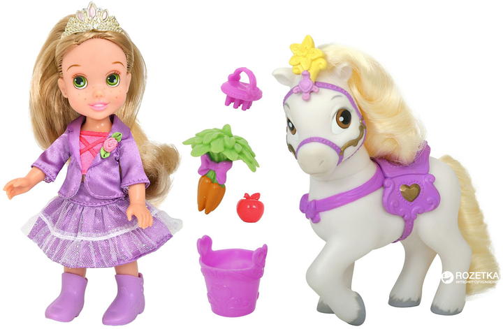 Кукла Disney Princess маленькая Рапунцель и ее пони (75684) – фото ...