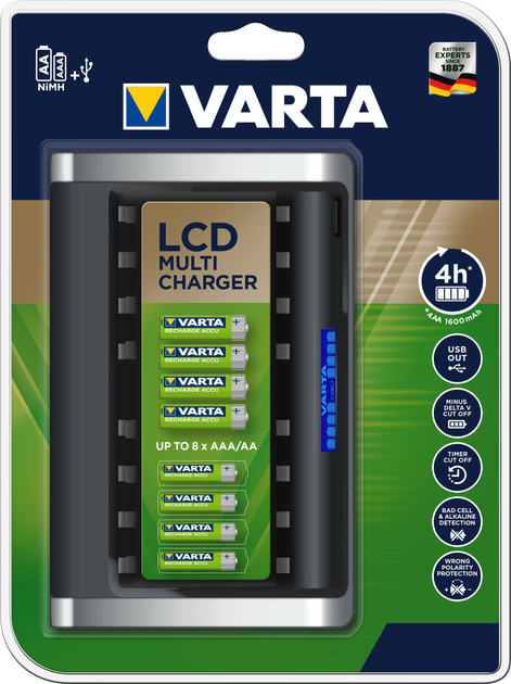 Зарядное устройство Varta LCD Multi Charger 57671 BLI 1 (57671101401 ...