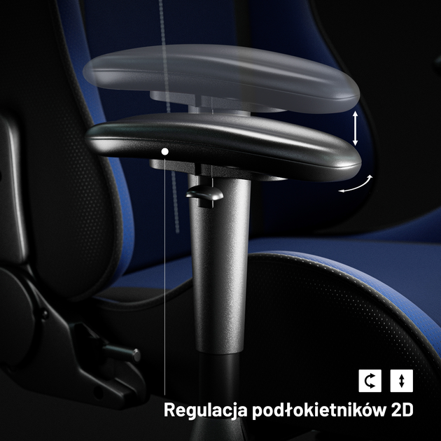 Fotel gamingowy Diablo X-Starter Navy Blue (5904405576328) - obraz 3