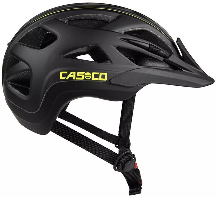 Kask rowerowy Casco Activ2 J Czarny-Neon Uni 52-56 cm (4031381011237) - obraz 1