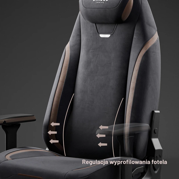 Ігрове крісло Diablo X-Eye 2.0 Normal Size Soft Black (5904405577998) - зображення 6