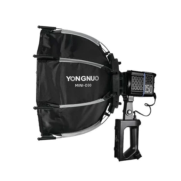 Портативный софтбокс октобокс Yongnuo Mini-D30 30 см Mini Bowens со сотами для видеосвета YN150 и YN150S - изображение 4