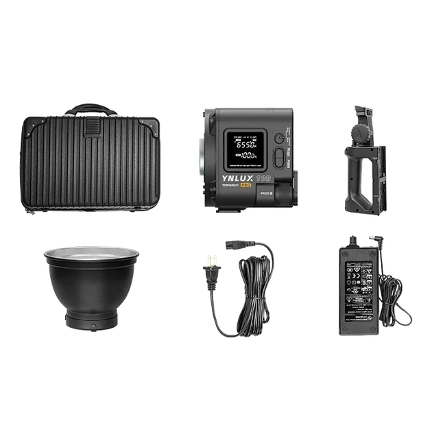 LED свет осветитель Yongnuo YNLUX100 PRO KIT (32005600K) с держателем и кейсом 01 - изображение 9