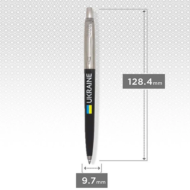 Ручка шариковая Parker JOTTER Originals UKRAINE Black CT BP Флаг + Ukraine - Фото 3 Ручка шариковая Parker JOTTER Originals UKRAINE Black CT BP Флаг + Ukraine - изображение 3