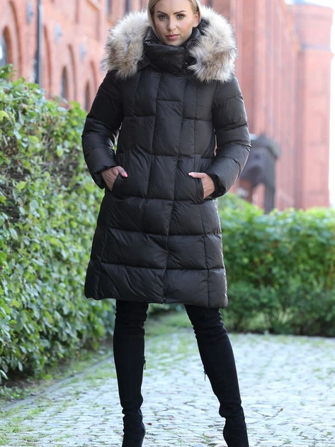 Kurtka zimowa damska PERSO BLH220011FF 2XL Czarna (5905080201307) - obraz 4