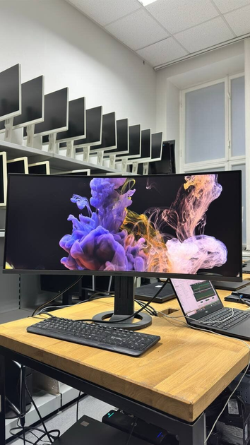 Монитор Samsung C34H890WJU / 34" (3440x1440) VA / HDMI, DisplayPort, Audio, USB 3.0 / VESA 100x100 б/у - изображение 2