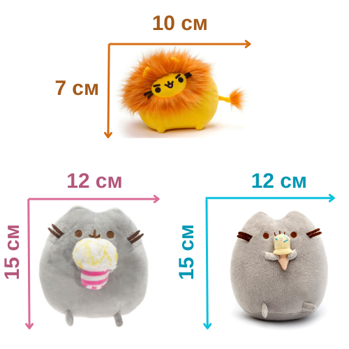 Набор игрушек 2Life Pusheen cat 3 шт v-12403 - изображение 2