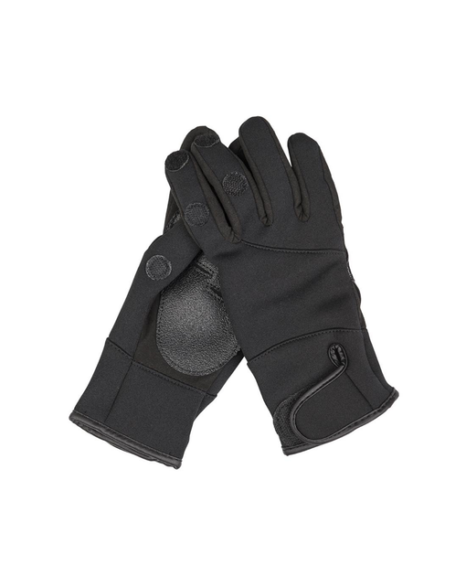 Перчатки тактические для стрельбы Mil-Tec Neopren Amaro Shooting Gloves неопрен черные 2XL - изображение 1