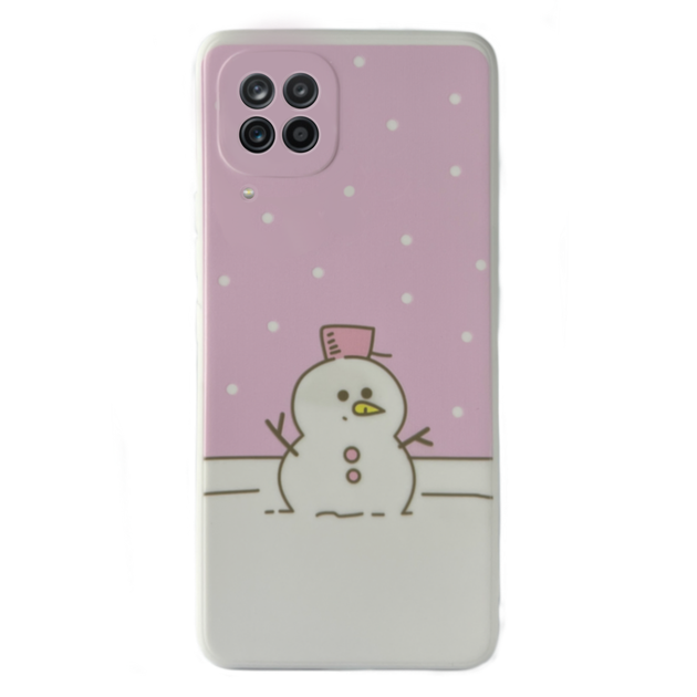 Чехол Новогодний Kassel Premium для Samsung A22 (06) Снеговик новогодний - Фото 1 Чехол Новогодний Kassel Premium для Samsung A22 (06) Снеговик новогодний - изображение 1