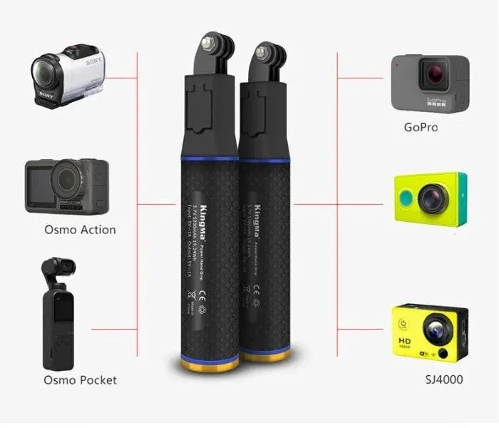Монопод со встроенным аккумулятором для DJI Osmo/GoPro - изображение 3