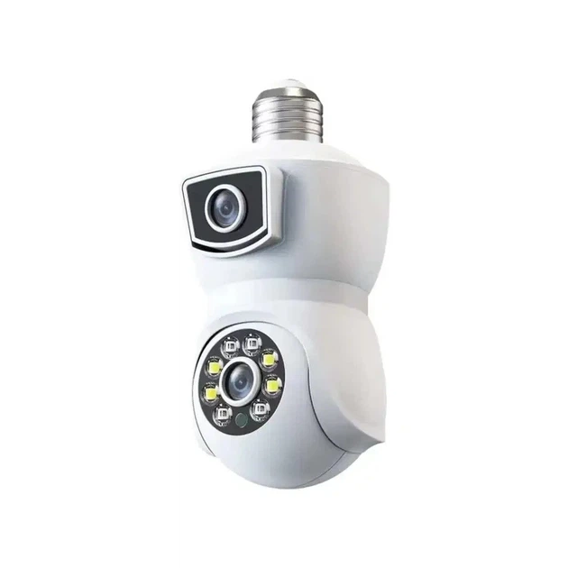 Камера видеонаблюдения PTZ-Lamp 2MP 1080P WiFi в патрон E27 с режимом ночного видения V09 - изображение 4