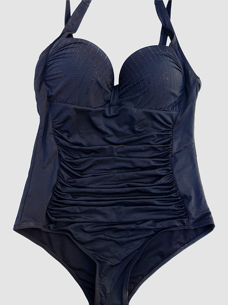 Купальник злитий Sisianna 77452 чорний 56 (5XL) повнота грудей 4D-5E; стегна 121-125 см - зображення 3