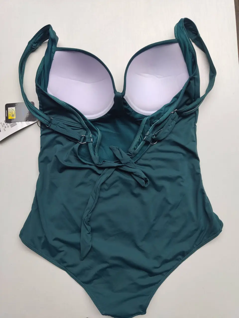 Купальник злитий Sisianna 77452 смарагдовий 50 (XXL) повнота грудей 3C; стегна 107-110 см - зображення 8