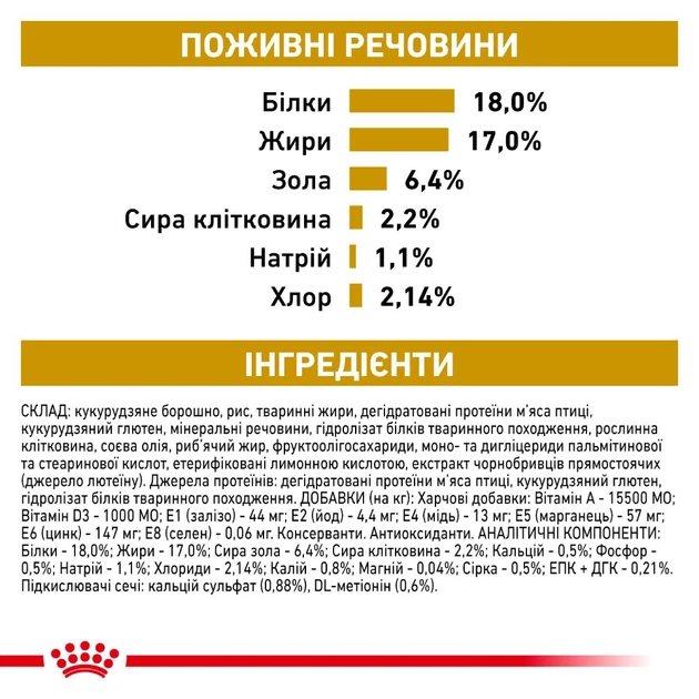 Дієтичний сухий корм Royal Canin Urinary S/O Dog для дорослих собак при захворюваннях нижніх сечовивідних шляхів, 2 кг, 39130201 - изображение 6