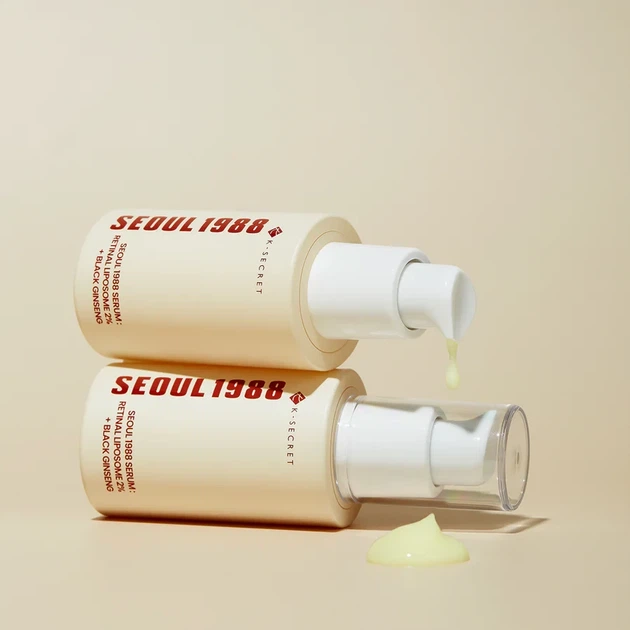 Антивозрастная сыворотка с ретиналем KSECRET SEOUL 1988 Serum Retinal Liposome 2% + Black Ginseng 30ml - Фото 4 Антивозрастная сыворотка с ретиналем KSECRET SEOUL 1988 Serum Retinal Liposome 2% + Black Ginseng 30ml - изображение 4