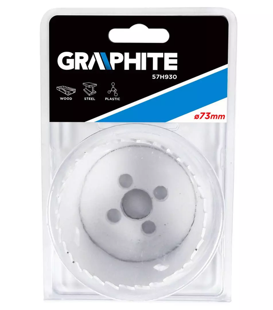 Коронка біметалева Graphite 73 мм 57H930 (5902062579300) - зображення 2