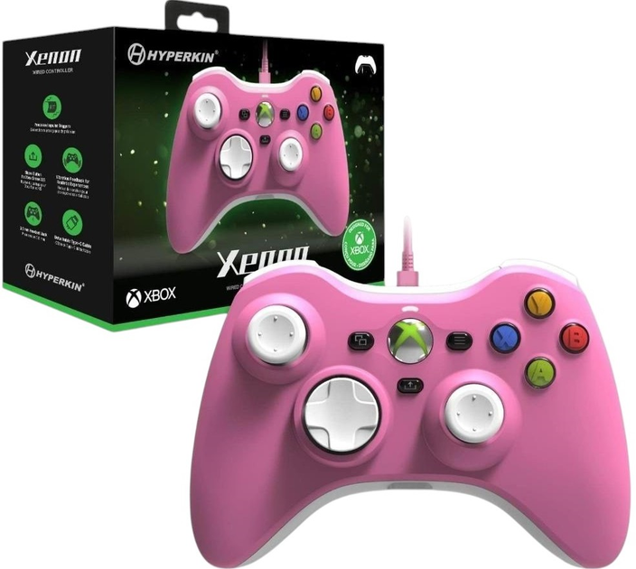 Контролер HYPERKIN Xenon Wired Controller Pink (0810007713946) - зображення 4