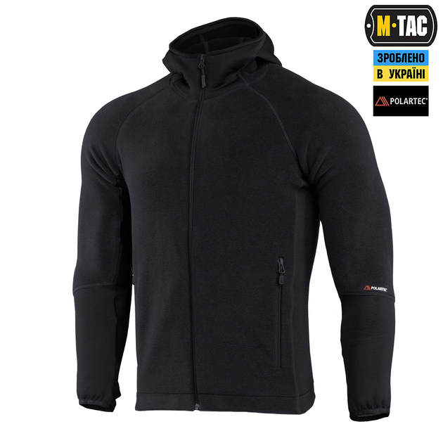 Кофта M-Tac Hoodie Polartec Sport Black 2XL 70067002-2XL - зображення 1