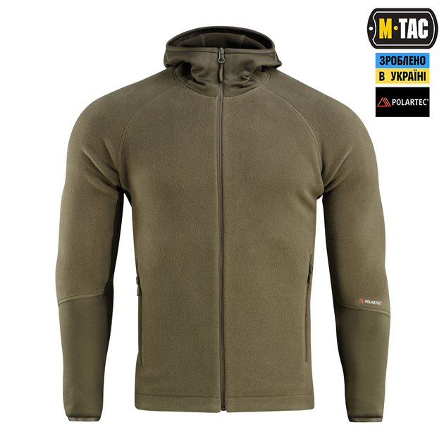 Кофта M-Tac Hoodie Polartec Sport Dark Olive XS 70067048-XS - зображення 2