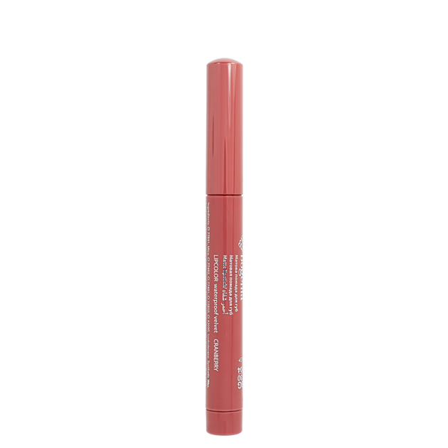 Помада-олівець для губ водостійка Bogenia Velvet Waterproof Matte BG730, 004 Cranberry Коралово-бежевая - изображение 5