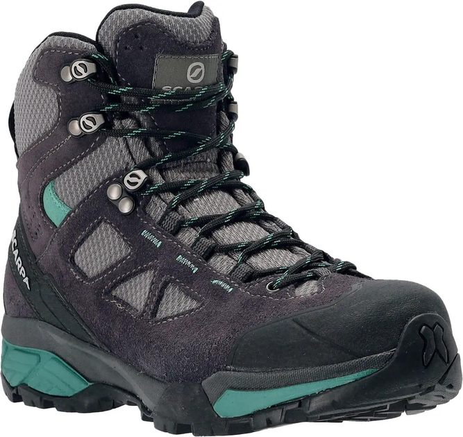 Черевики з Gore-Tex Scarpa ZG Lite GTX Wmn 40,5 Dark Gray/Lagoon - зображення 1