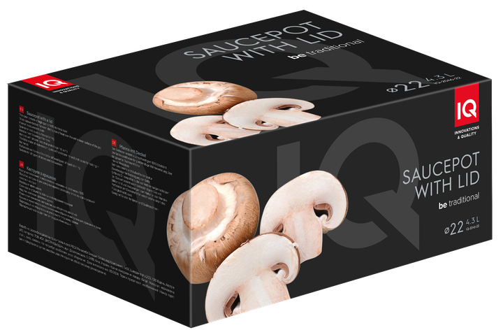Кастрюля IQ Be Traditional 22см (4,3л) (IQ-2046-22) - изображение 4