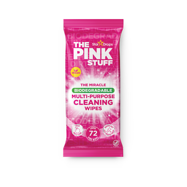 Універсальні вологі серветки для прибирання The Pink Stuff Multi-Purpose Cleaning Wipes, 72 шт - изображение 2